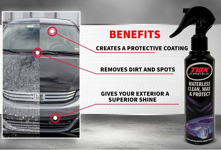 3-in-1 Waterless Clean, Wax and Protect for Car Exterior