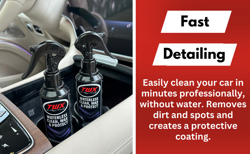 3-in-1 Waterless Clean, Wax and Protect for Car Exterior